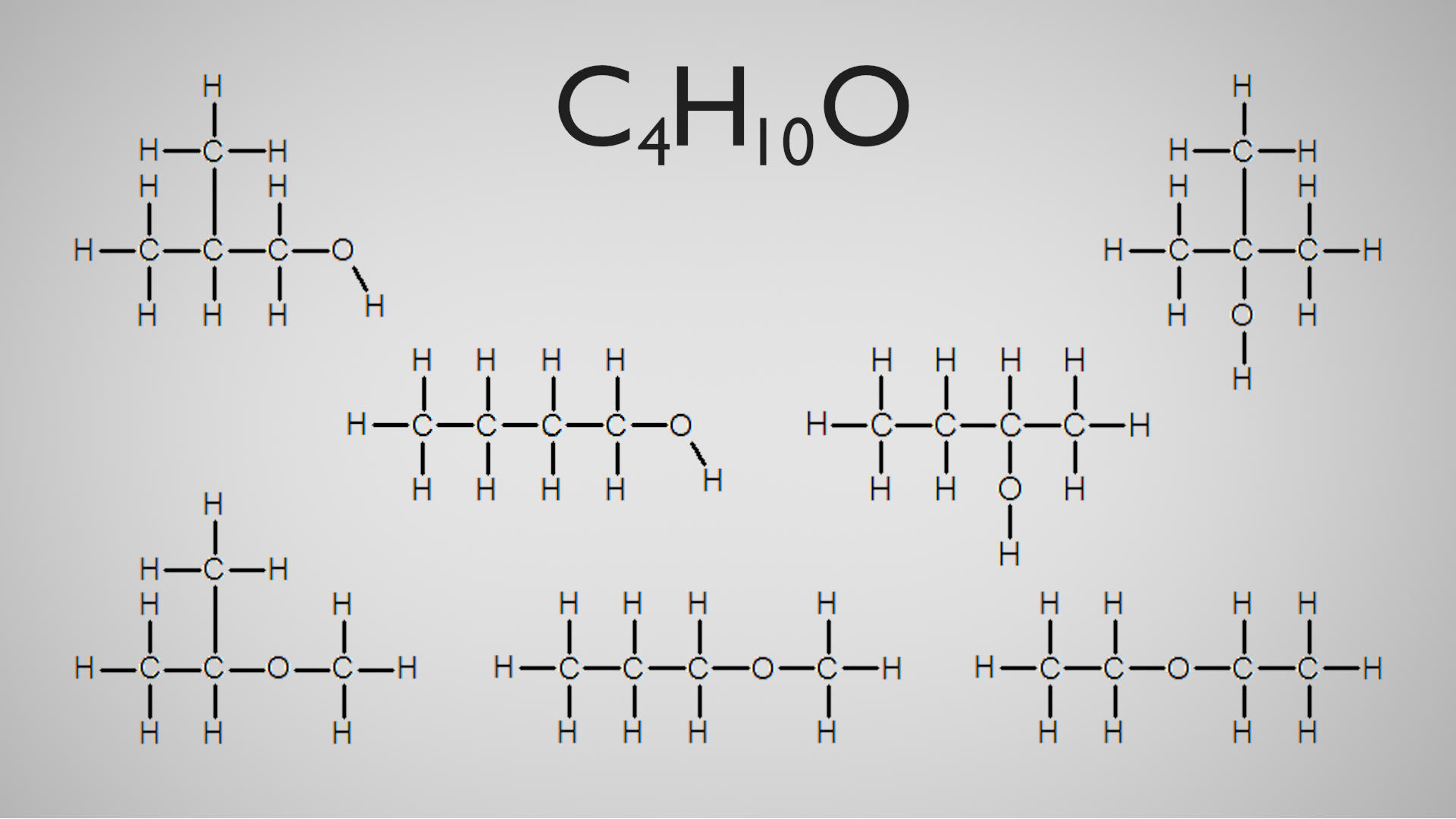 Collage of different molecular formulae